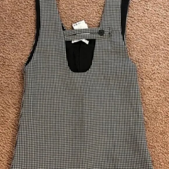 MNG Mango Check Short Dress - Picture 3 of 5